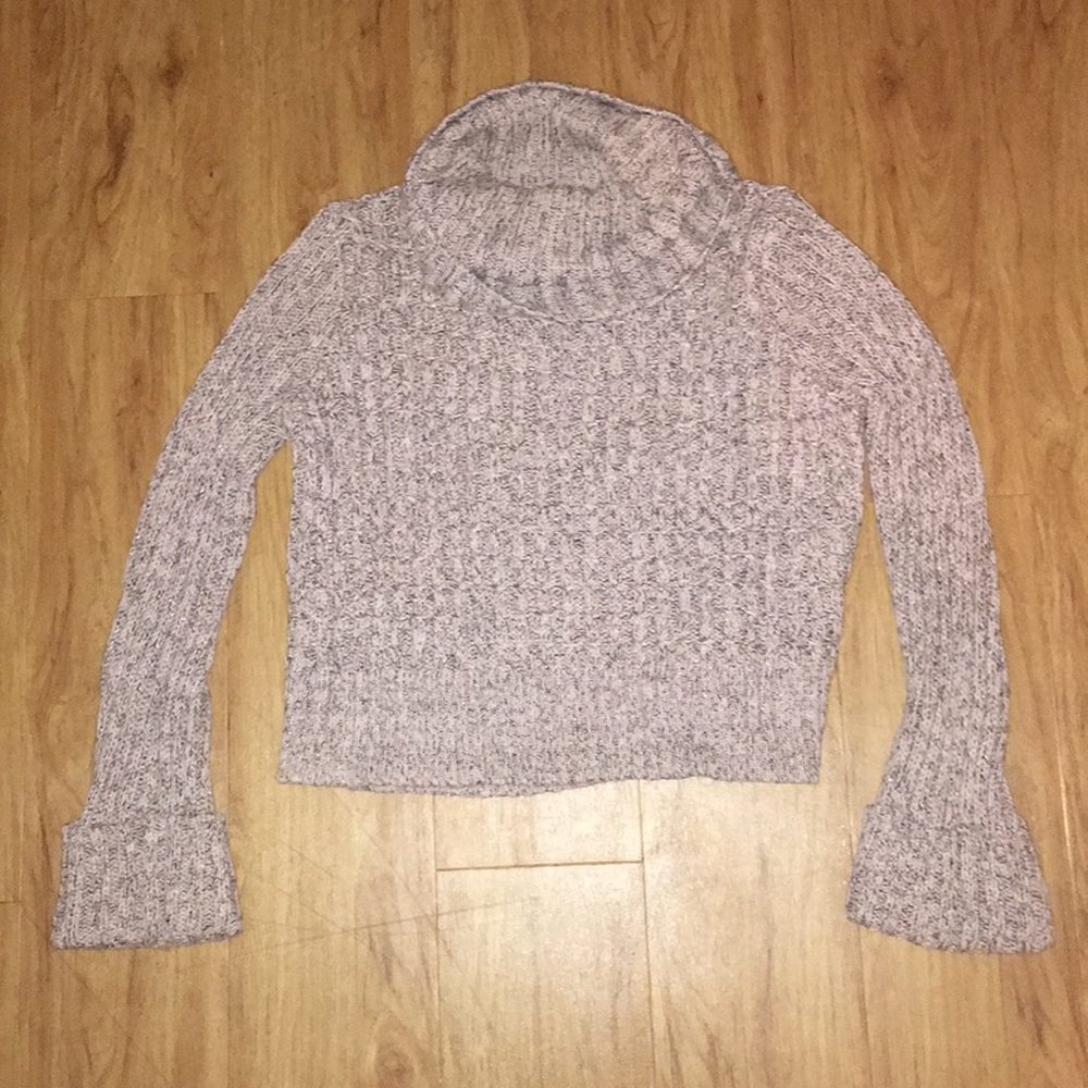 Free People semi-cropped turtleneck sweater